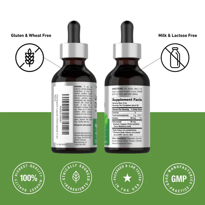 100% Organic Liquid Chlorophyll Drops