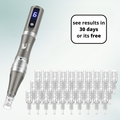 M8S Microneedling Pen + 30 Cartridges & Serum Free - Limited Time Offer