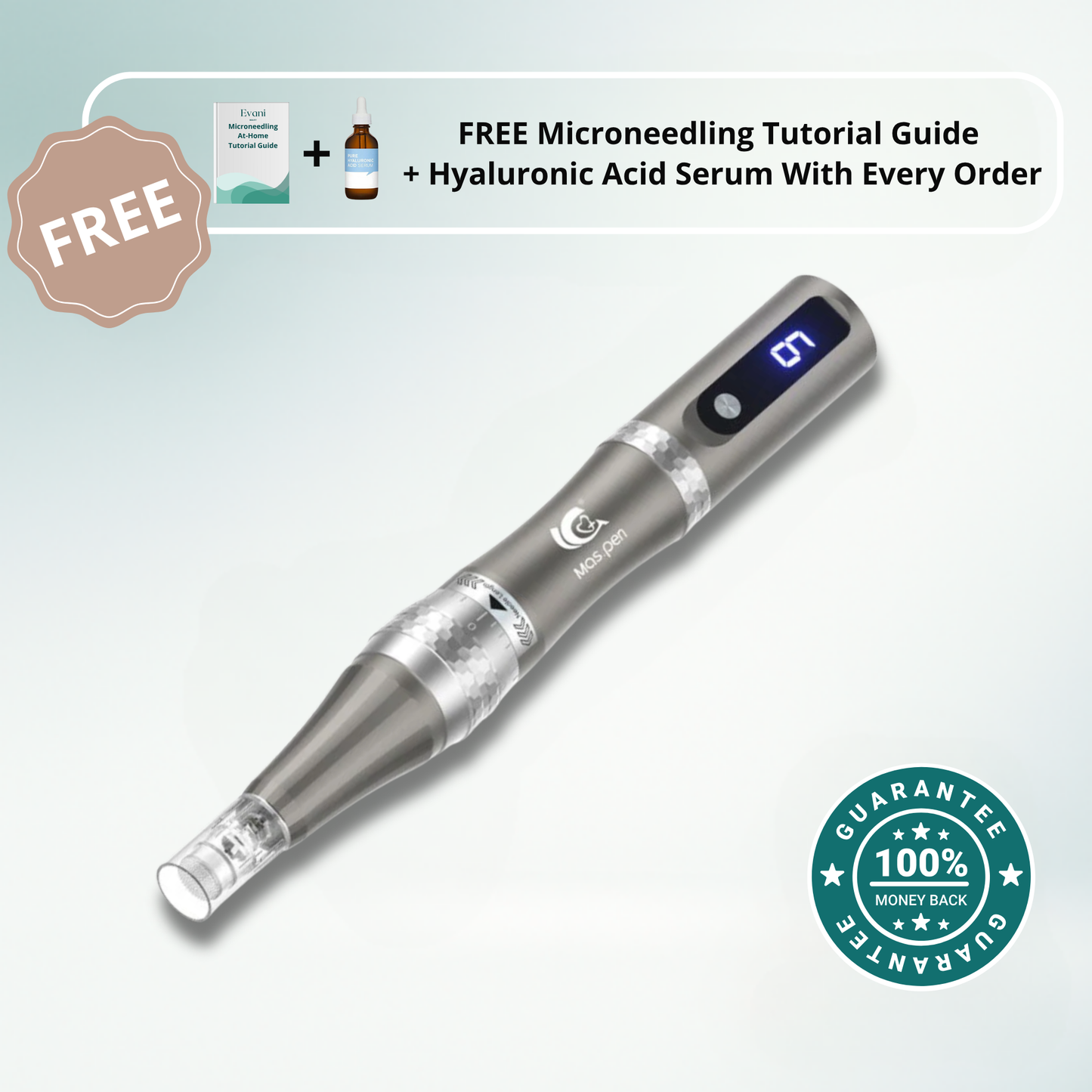M8S Microneedling Pen + 30 Cartridges & Serum Free - Limited Time Offer
