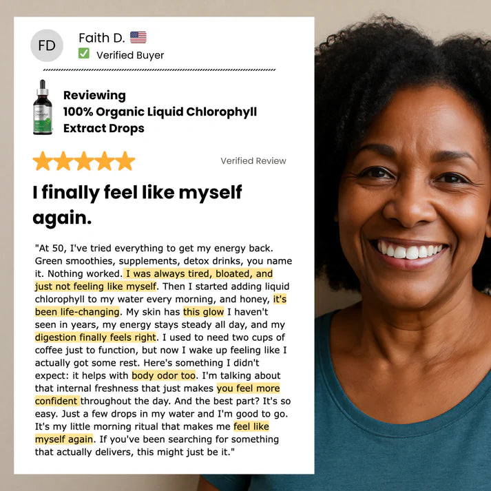 100% Organic Liquid Chlorophyll Drops