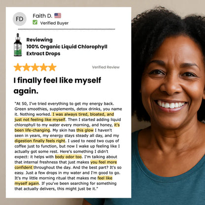 100% Organic Liquid Chlorophyll Drops